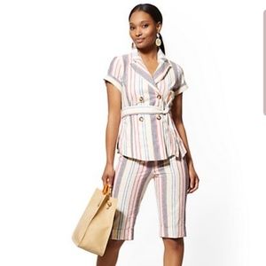 NWT NY&CO Stripe Bermuda Short - Modern - 7th Ave